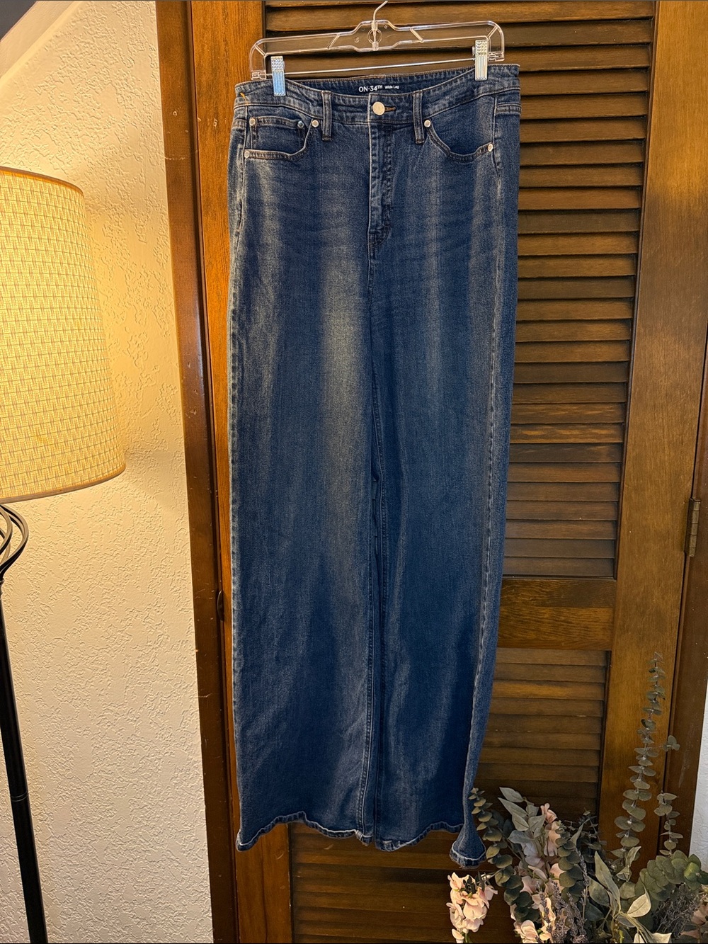 Dark Blue Women's Straight-Leg Jeans